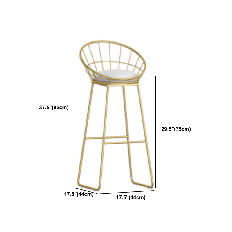 White and Gold Pub Table Set 1/2/3 Pieces Modern Indoor Table and Stools