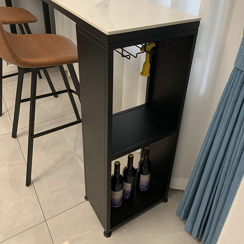 Indoor 1/2/3 Pieces Pub Dining Set Industrial Table and Stool Set with Storage