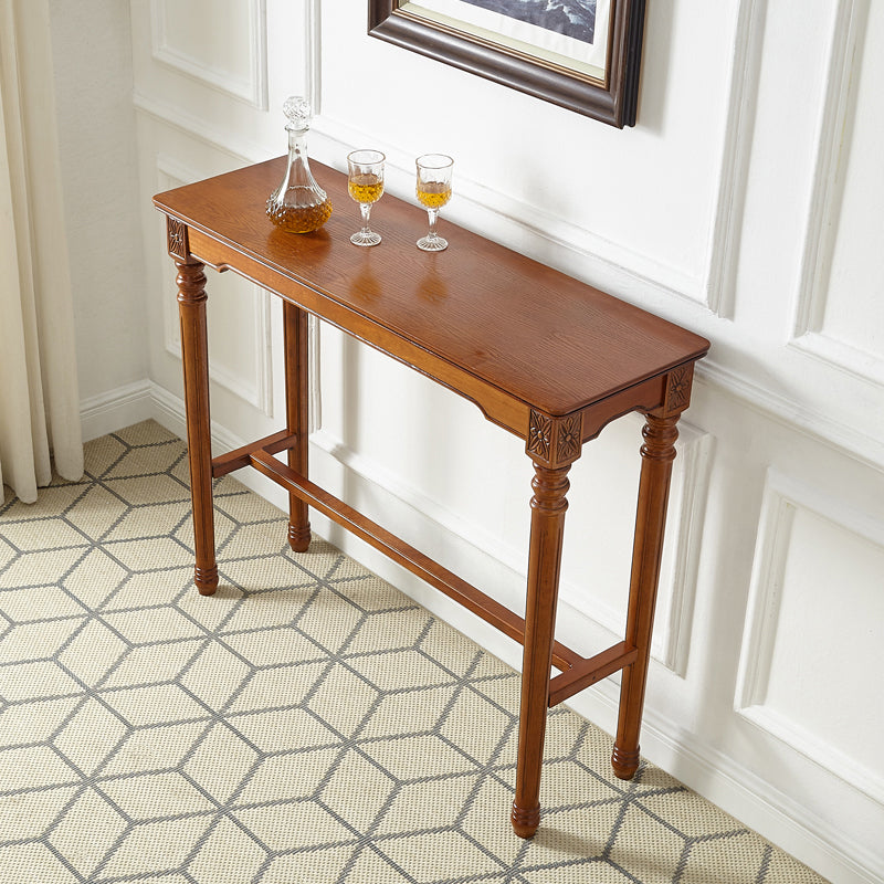 Modern Style Bar Table 1/3 Pieces Brown Colour Solid Wood Counter Table