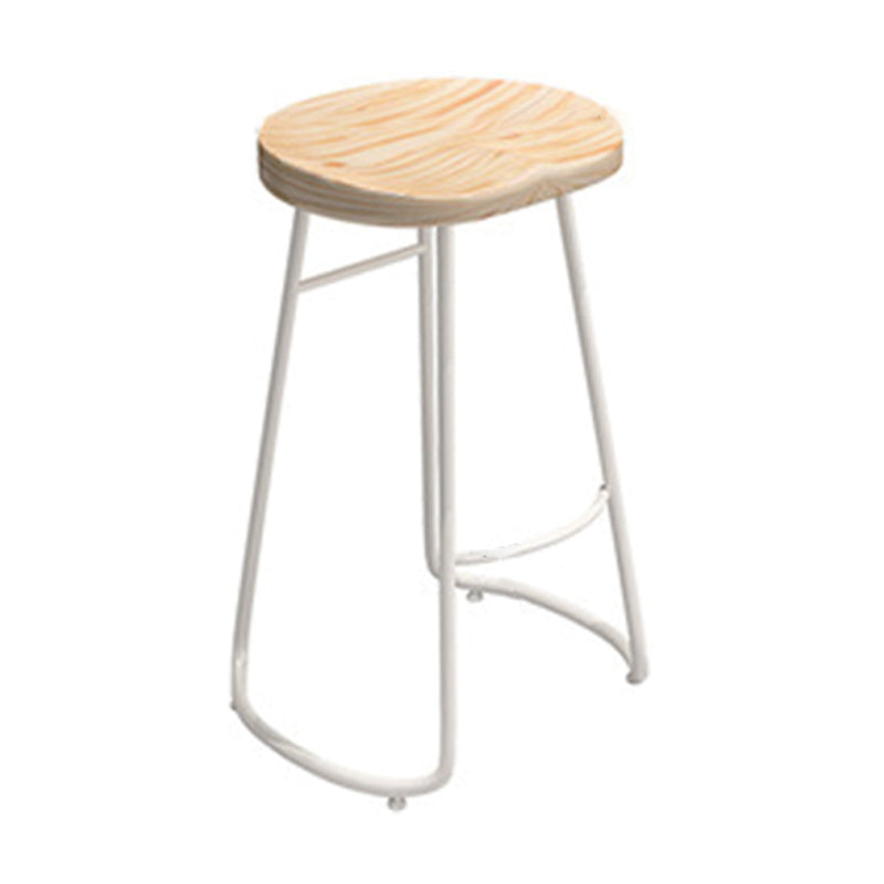 Contemporary Rectangular Bar Set 1/2/4 Pcs Solid Wood Counter and Bar Stools