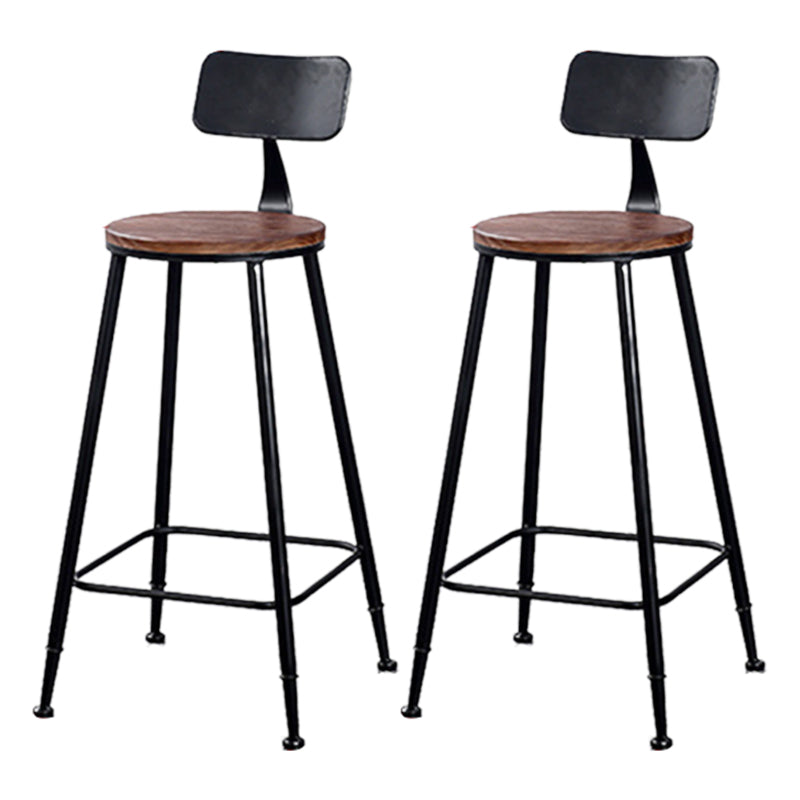 Industrial Rectangle Bar Stool and Table Set 1/2/7 Pieces Indoor Wood Pub Dining Set