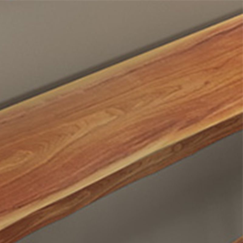 Industrial Solid Wood Bar Table Set 1/2/4/7 Pieces Counter Table with Backless Stools