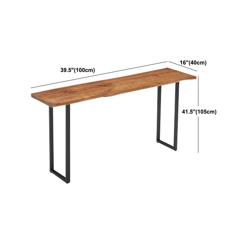 Industrial Solid Wood Bar Table Set 1/2/4/7 Pieces Counter Table with Backless Stools