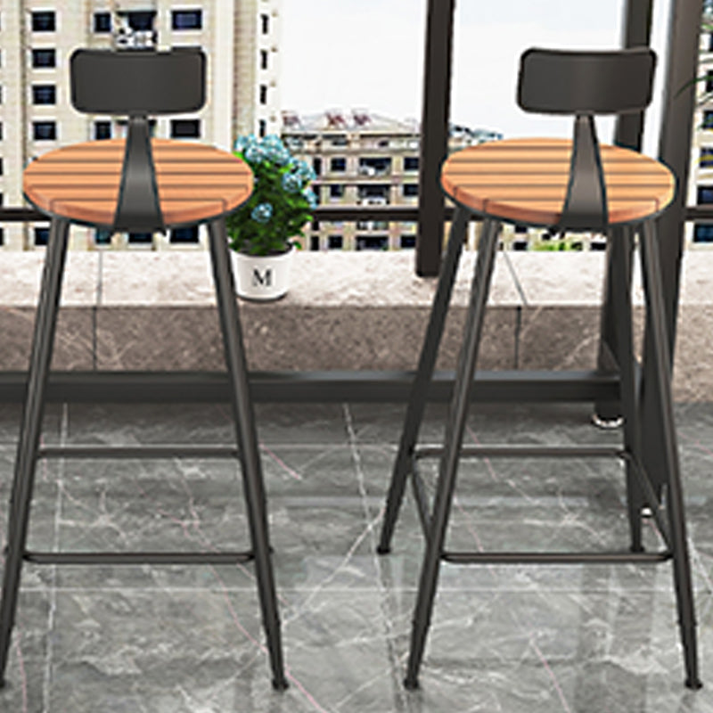 Outdoor 1/2/4/5 Pieces Counter Set Rectangle Industrial Metal Bar Pub Table Set