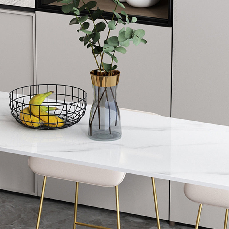 Modern Free Form Bar Set 1/2/5 Pcs Stone Bar Table with Upholstered Stools