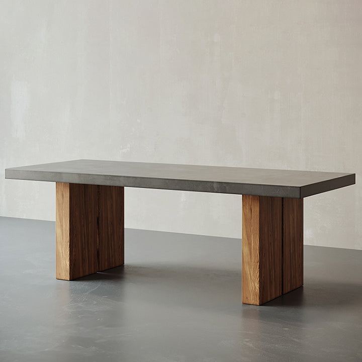 Modern 1/5 Pieces Dining Set Rectangle Pine Wood Dining Table for Living Room