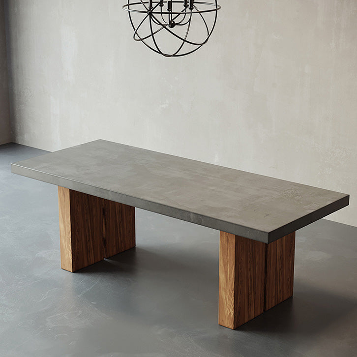 Modern 1/5 Pieces Dining Set Rectangle Pine Wood Dining Table for Living Room