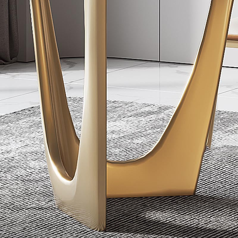 Designer Style Sintered Stone Top Dining Table Set Rectangular 1/4/5/7 Pieces Dining Set