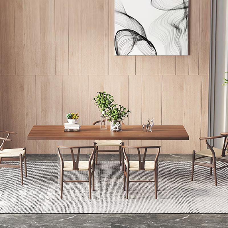 Modern 1/6 Pieces Dining Set Rectangle Pine Wood Dining Table for Kitchen Dining Room