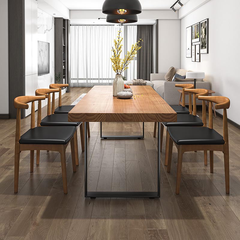 Modern 1/5/7 Pieces Dining Set Rectangle Pine Wood Dining Table for Dining Room Kitchen