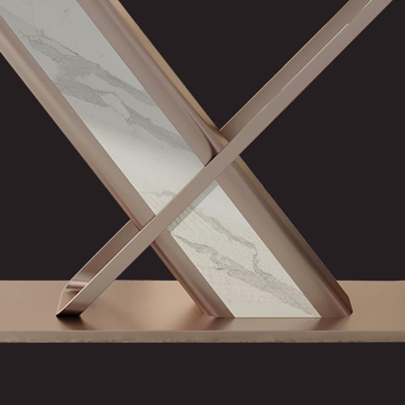 Nordic Sintered Stone Top Dining Set Rectangular 1/4/5/7/9 Pieces Dining Area Table Set