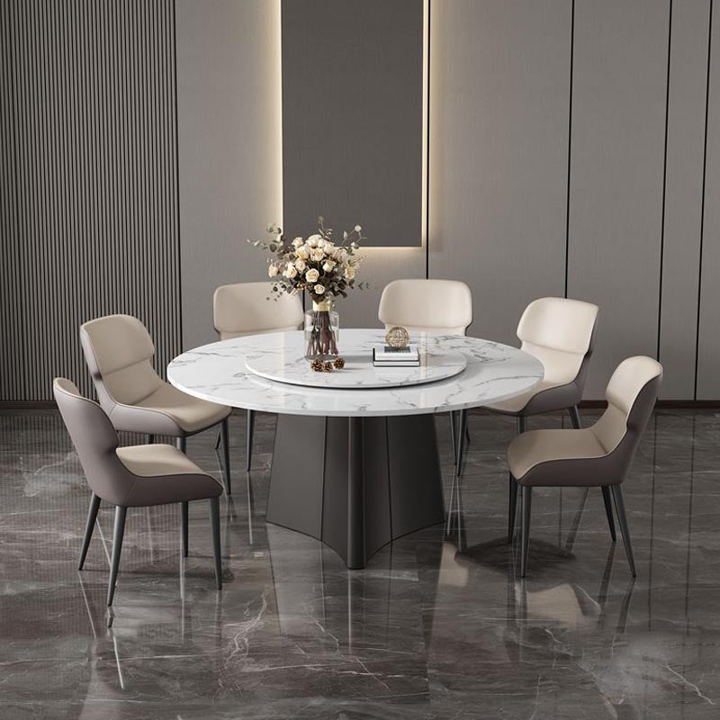 Modern Dining Set Stone 1/4/9 Pieces Dining Turntable Furniture for Home