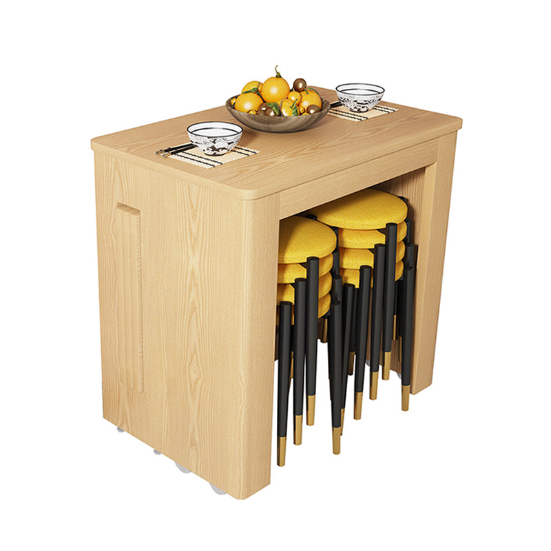 Contemporary Style Dinner Table Rectangle Furniture,72.3"L x 31.5"W x 29.5"H