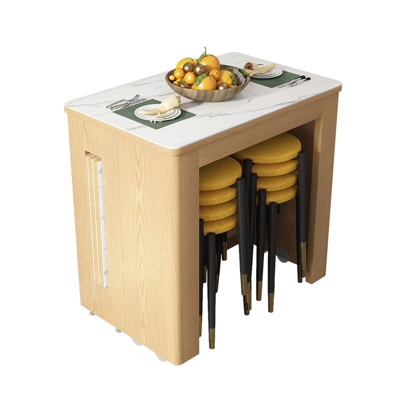 Contemporary Style Dinner Table Rectangle Furniture,72.3"L x 31.5"W x 29.5"H