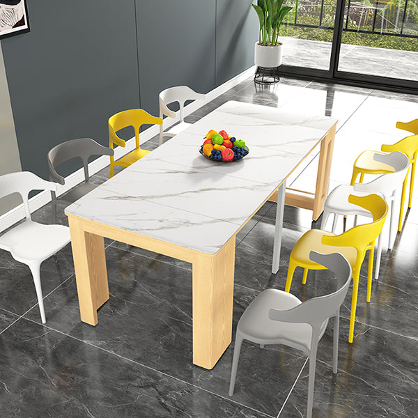 Contemporary Style Dinner Table Rectangle Furniture,72.3"L x 31.5"W x 29.5"H