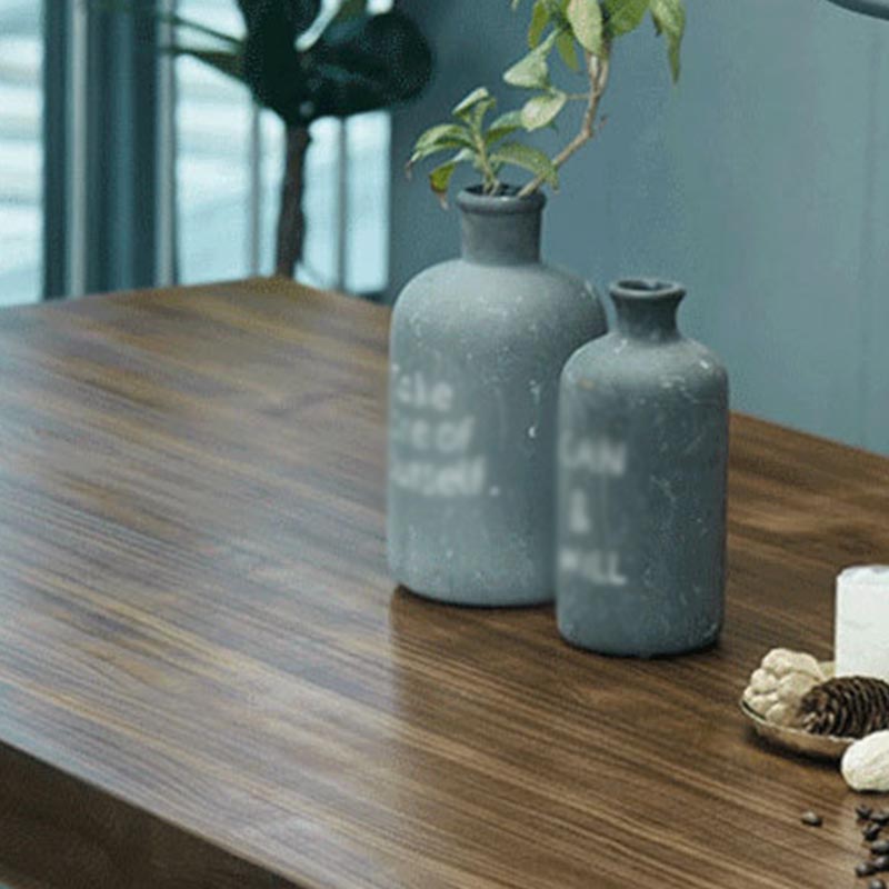 Industrial Style Wood Top Dining Table Metal Sled Base Dining Table without Chair