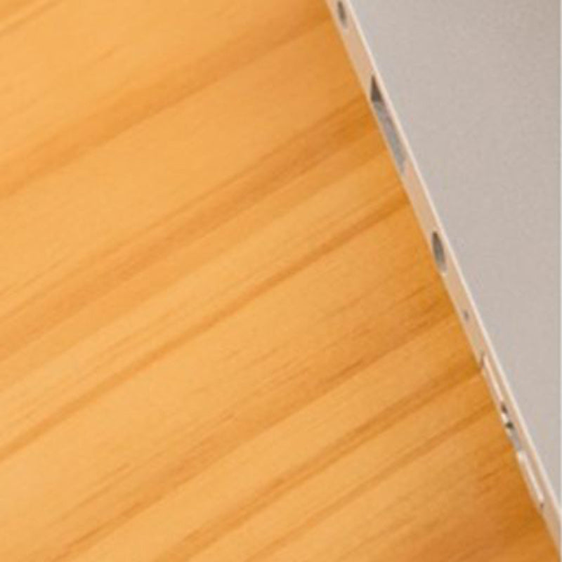 Industrial Dining Table with Trestle Base Natural and Black Dining Table with Wood Top