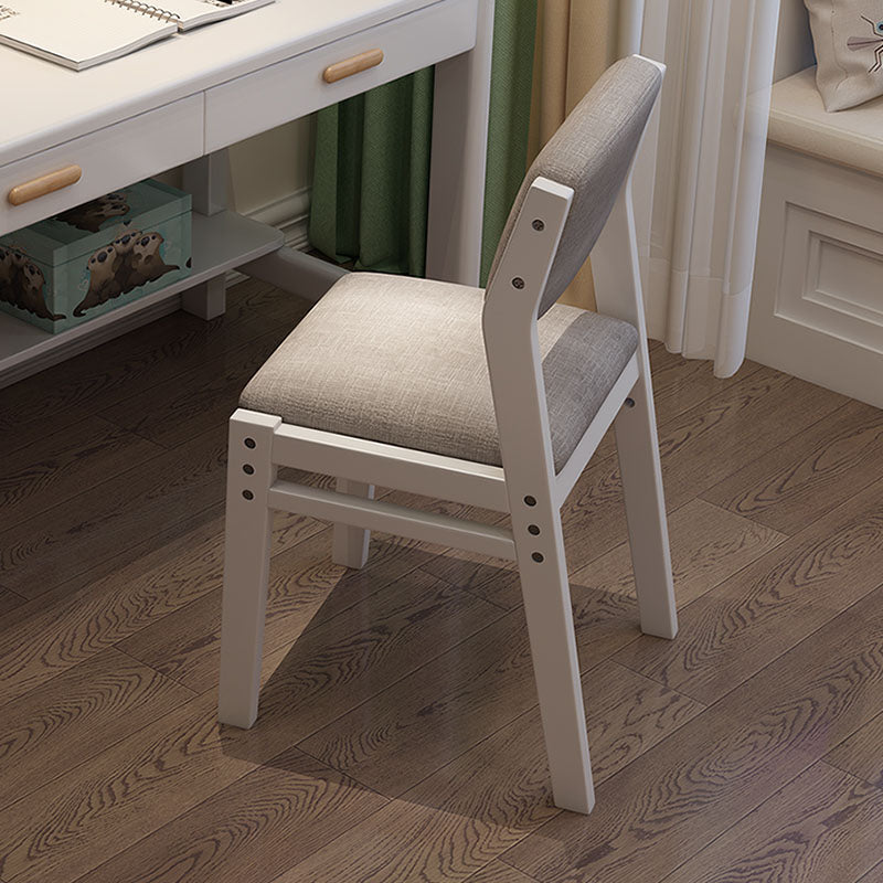 Contemporary Dining Chair Open Back Dining Armless Side Chairs with Wooden Legs