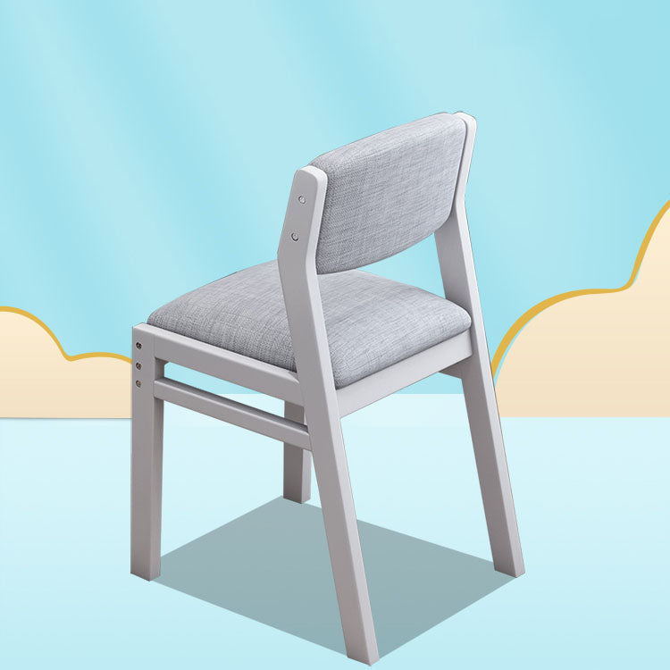 Contemporary Dining Chair Open Back Dining Armless Side Chairs with Wooden Legs