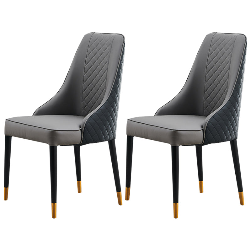 Nordic Style Wood Dining Chairs Armless Parsons Chair for Home Use