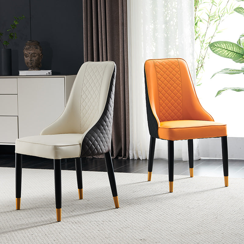 Nordic Style Wood Dining Chairs Armless Parsons Chair for Home Use