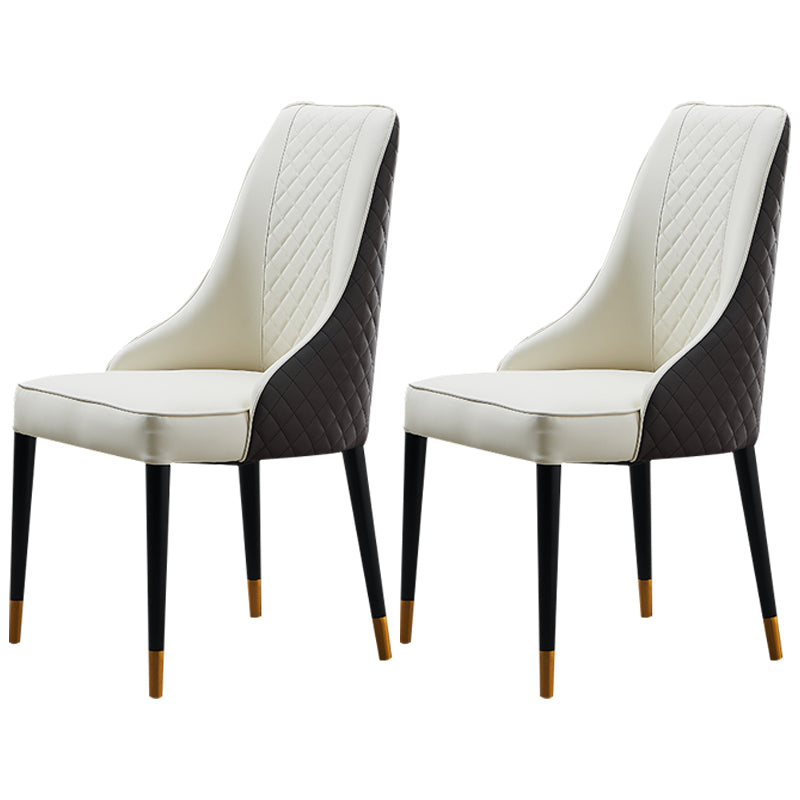 Nordic Style Wood Dining Chairs Armless Parsons Chair for Home Use