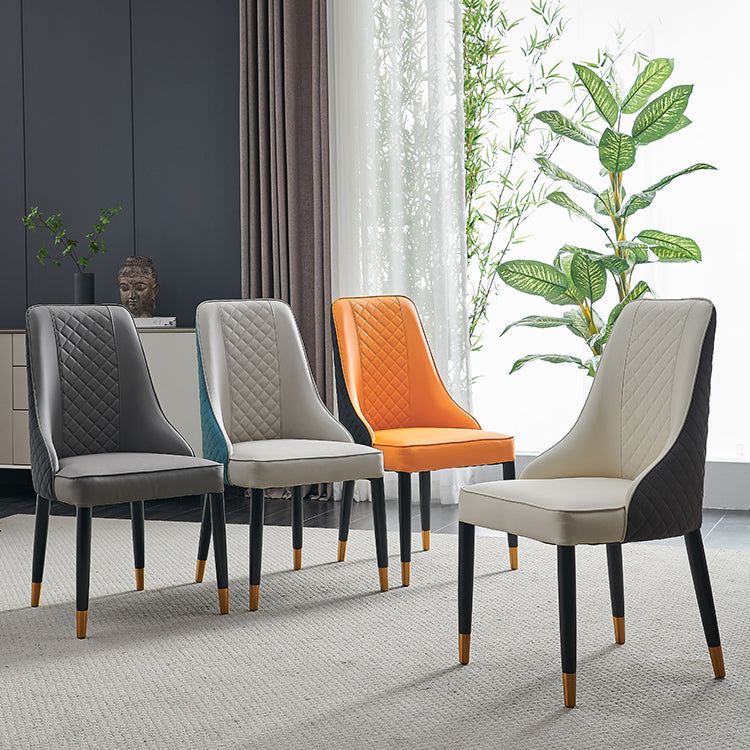 Nordic Style Wood Dining Chairs Armless Parsons Chair for Home Use