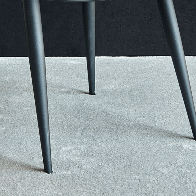 Industrial Design Wingback Armless Chairs Faux Leather Dining Chairs