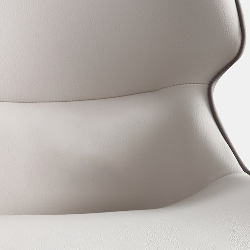 Industrial Faux Leather Dining Chairs Wingback Arm Side Chair for Kitchen