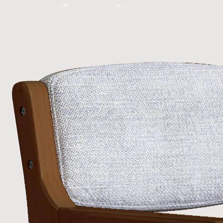 Modern Dining Chairs Open Back Dining Arm Side Chair with Wooden Legs