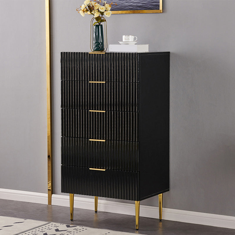 Modern 15.74" Wide Accent Chest Solid Wood Soft Close Drawers Chest