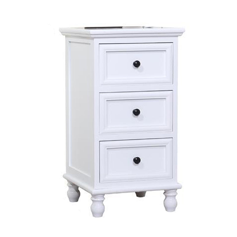 Solid Wood Accent Chest with Drawers 13.77" Wide Chest with Bun Feet