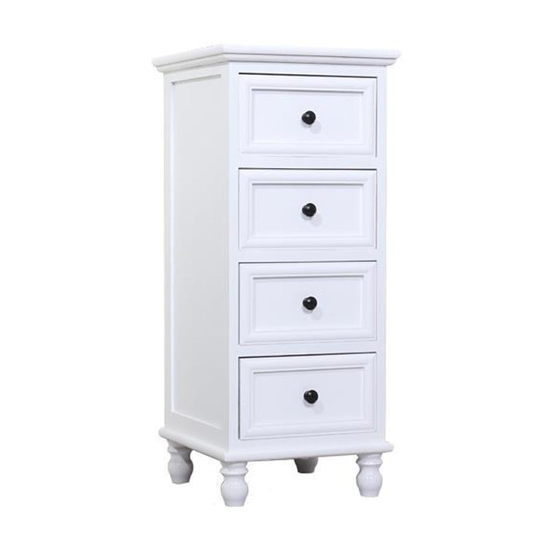 Solid Wood Accent Chest with Drawers 13.77" Wide Chest with Bun Feet