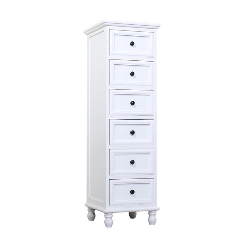 Solid Wood Accent Chest with Drawers 13.77" Wide Chest with Bun Feet