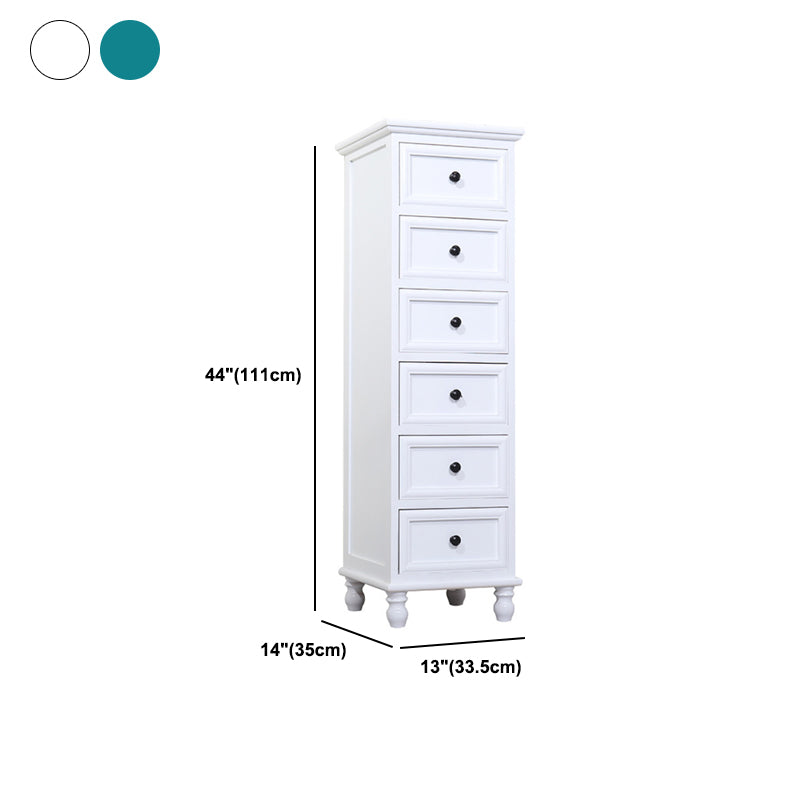 Solid Wood Accent Chest with Drawers 13.77" Wide Chest with Bun Feet