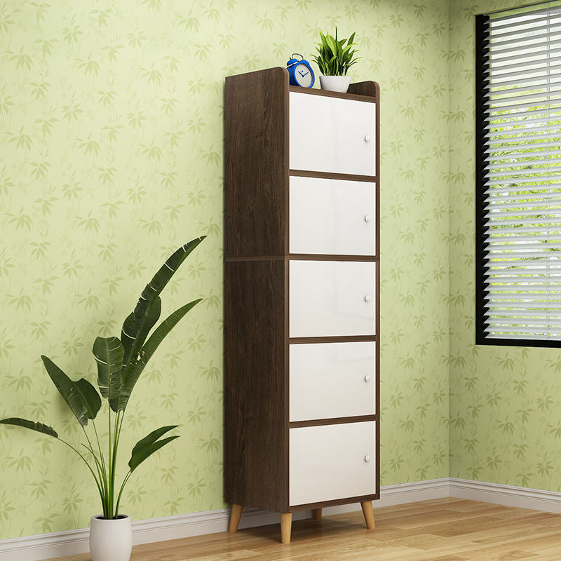 9.84" Wide Accent Cabinet Rectangle Contemporary Wooden Storage Cabinet
