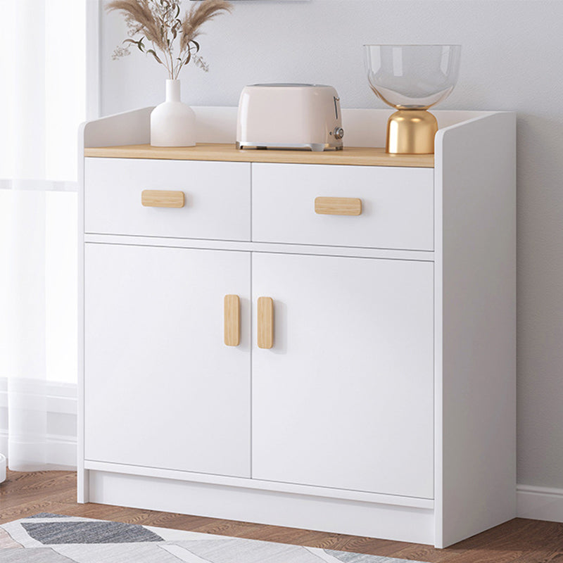 Wood Accent Cabinet with Drawer Contemporary Rectangle Side Cabinet