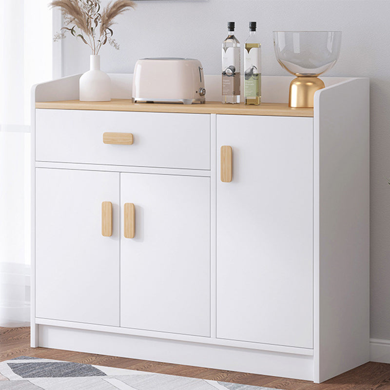Wood Accent Cabinet with Drawer Contemporary Rectangle Side Cabinet