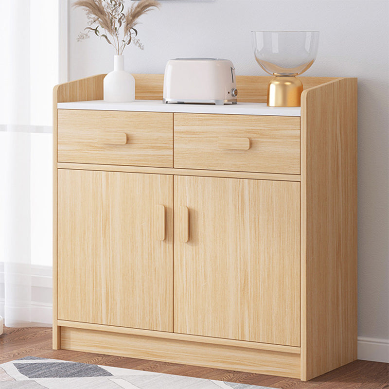 Wood Accent Cabinet with Drawer Contemporary Rectangle Side Cabinet