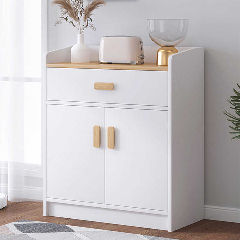 Wood Accent Cabinet with Drawer Contemporary Rectangle Side Cabinet