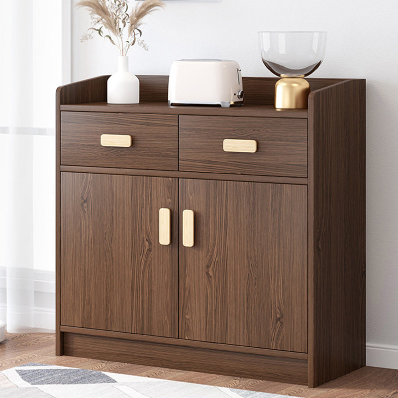 Wood Accent Cabinet with Drawer Contemporary Rectangle Side Cabinet