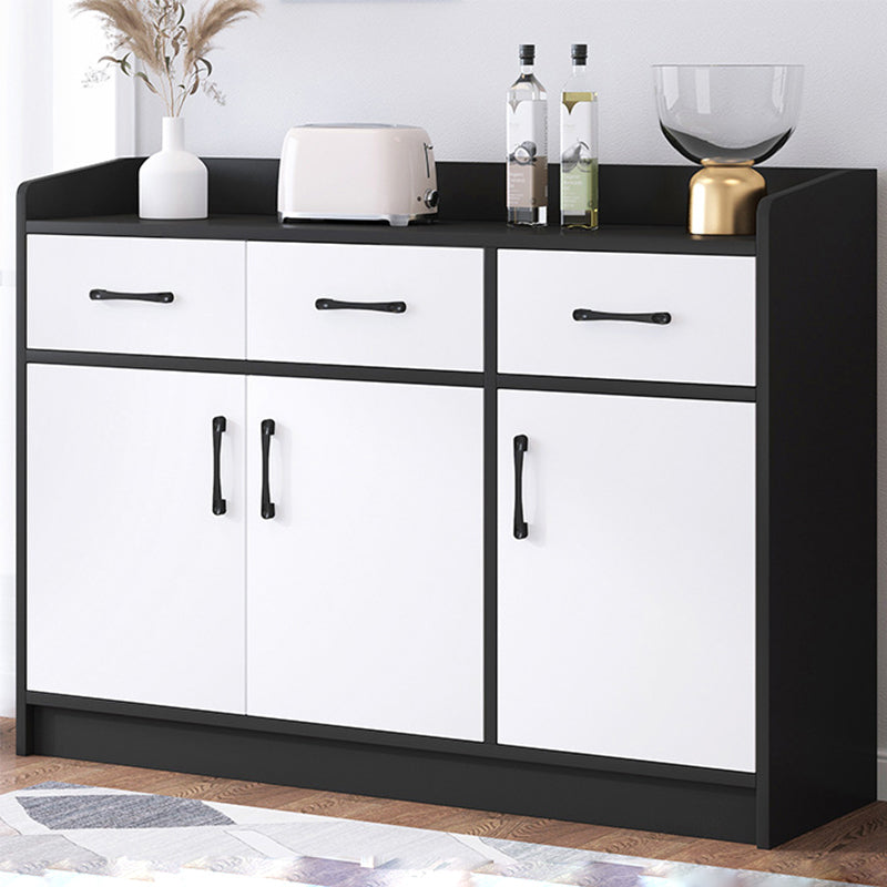 Wood Accent Cabinet with Drawer Contemporary Rectangle Side Cabinet