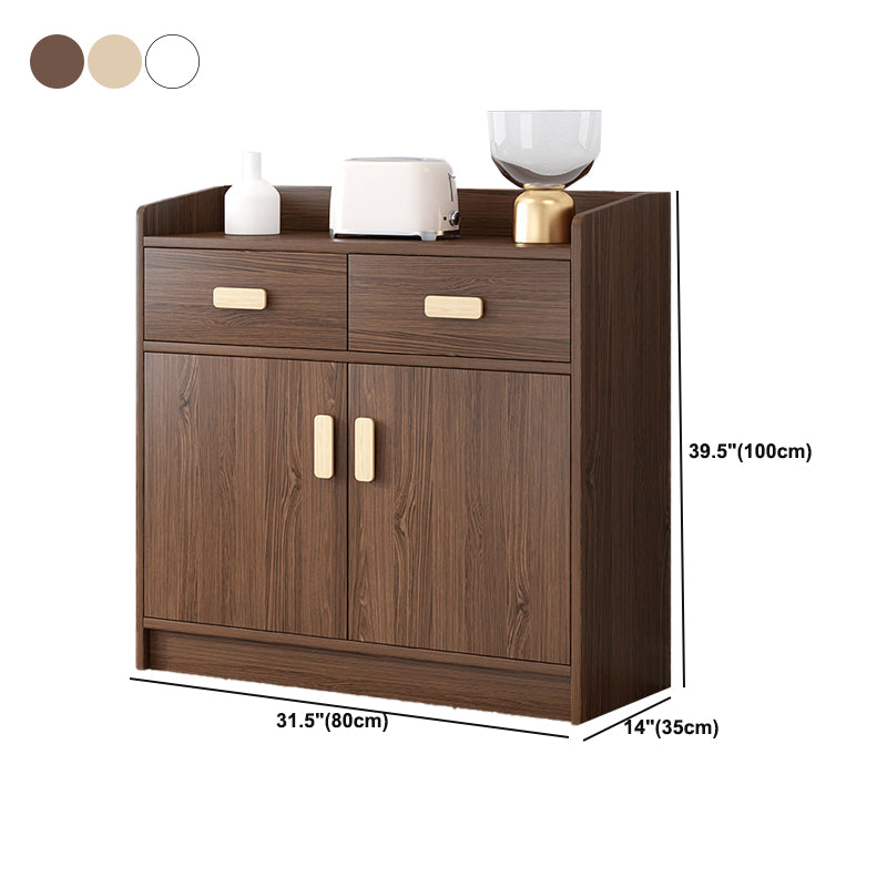 Wood Accent Cabinet with Drawer Contemporary Rectangle Side Cabinet