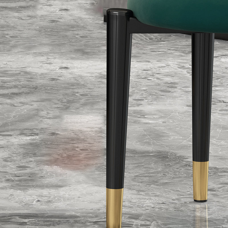 Contemporary Round Water Resistant Ottoman Faux Leather Upholstered Standard