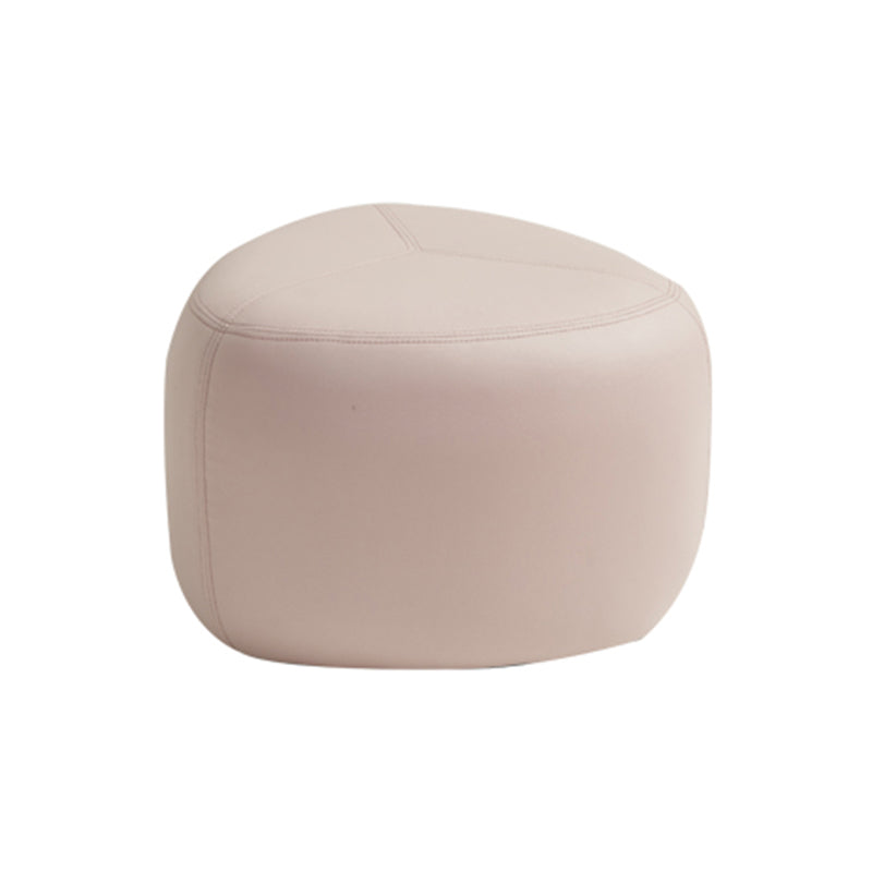 Fade Resistant Specialty Ottoman Contemporary Faux Leather Pouf