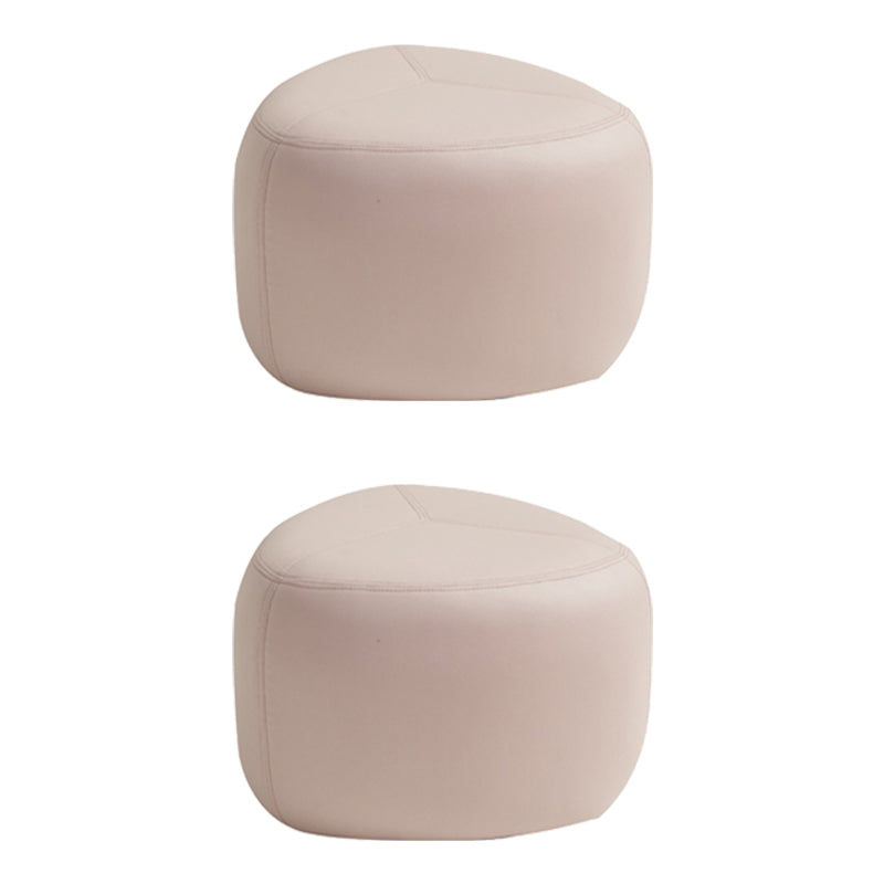 Fade Resistant Specialty Ottoman Contemporary Faux Leather Pouf