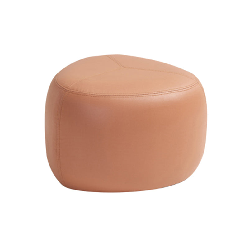 Fade Resistant Specialty Ottoman Contemporary Faux Leather Pouf