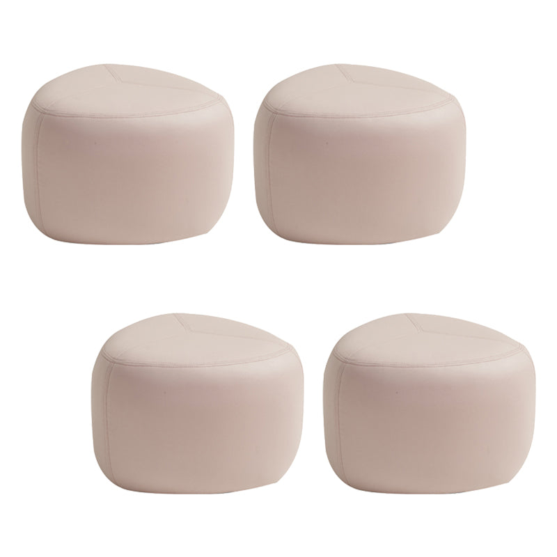 Fade Resistant Specialty Ottoman Contemporary Faux Leather Pouf