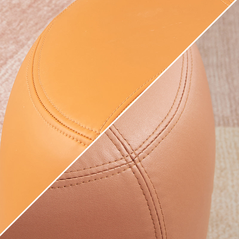 Fade Resistant Specialty Ottoman Contemporary Faux Leather Pouf