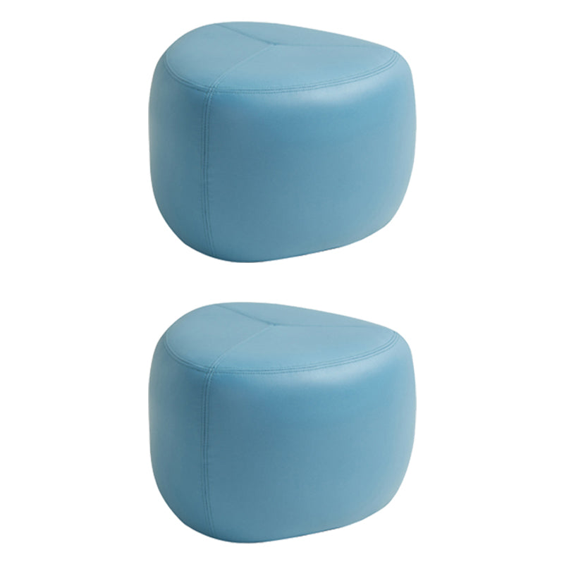 Fade Resistant Specialty Ottoman Contemporary Faux Leather Pouf